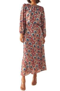 NEW OMIKA ayla blouse in everyly currant